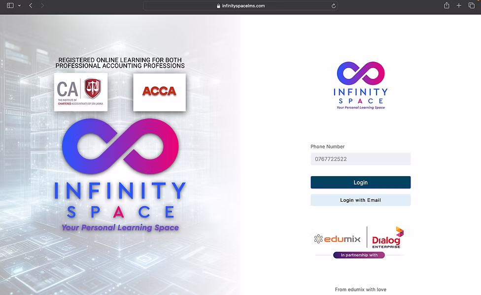 Infinity Space LMS preview